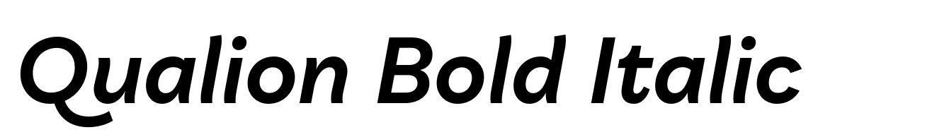 Qualion Bold Italic